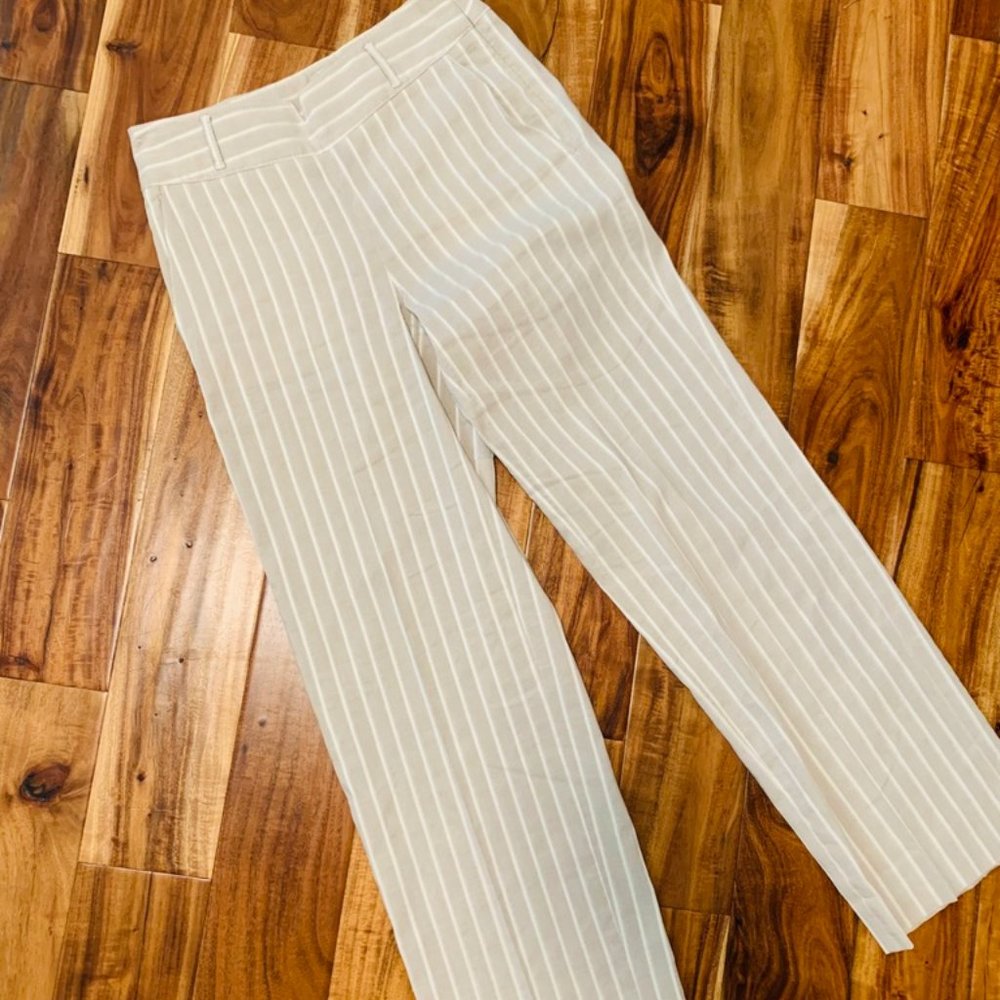 W by Worth Tan and Cream Strip Pant